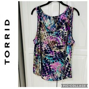 Torrid colorful blouse size 1XL